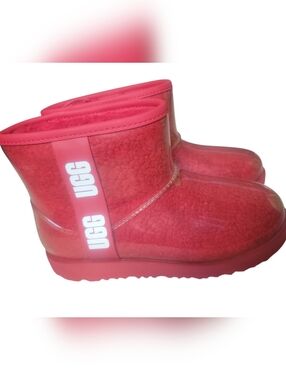 UGG Pink Shearling Classic Mini Boot